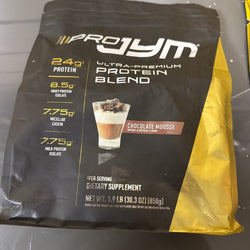 PRO JYM 22 Servings - Ultra Premium Protein Blend , Chocolate Mousse 1.9 lbs. (ONLINE ORDER ONLY)