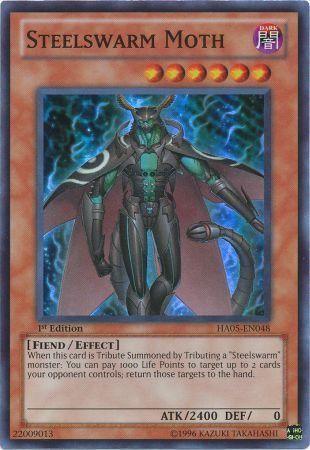 Steelswarm Moth [HA05-EN048] Super Rare (ONLINE ORDER ONLY)