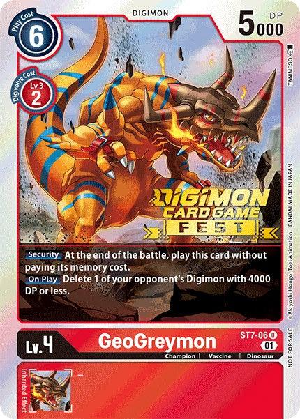 GeoGreymon [ST7-06] (Digimon Card Game Fest 2022) [Starter Deck: Gallantmon Promos] (ONLINE ORDER ONLY)
