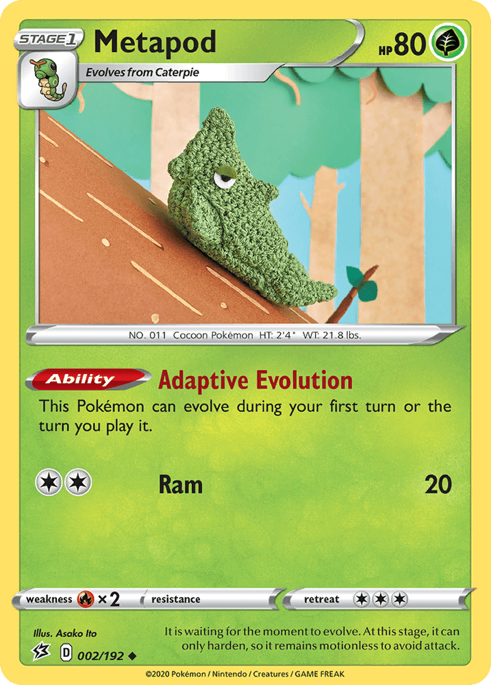 Metapod (002/192) [Sword & Shield: Rebel Clash] (Online Only)