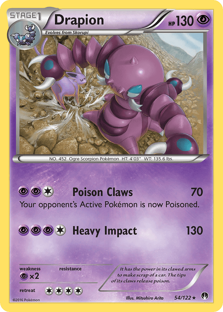 Drapion (54/122) [XY: BREAKpoint] (Online Only)