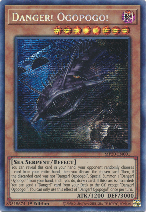 Danger! Ogopogo! [MP20-EN001] Prismatic Secret Rare (ONLINE ORDER ONLY)