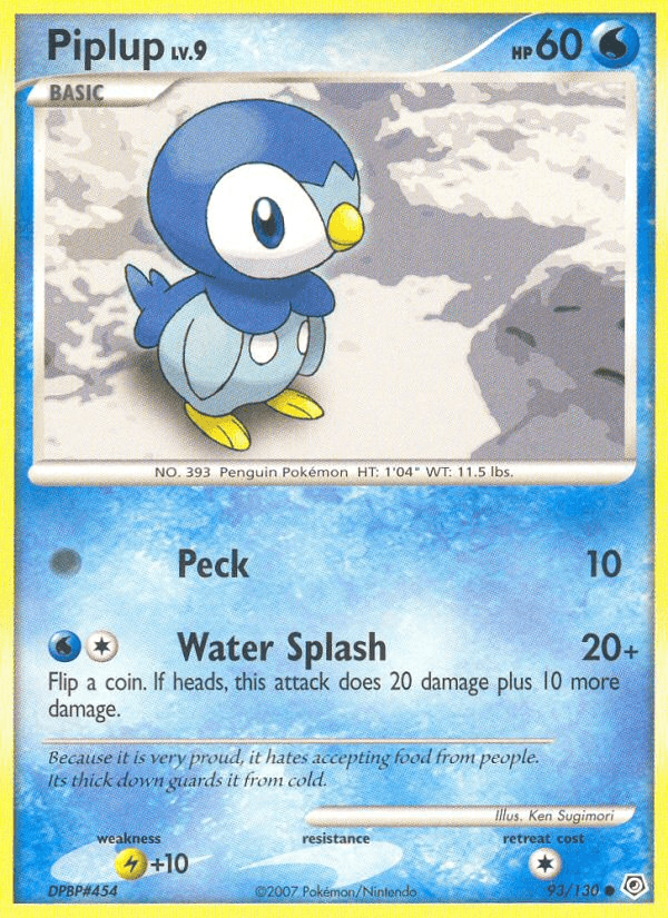 Piplup (93/130) [Diamond & Pearl: Base Set] (Online Only)