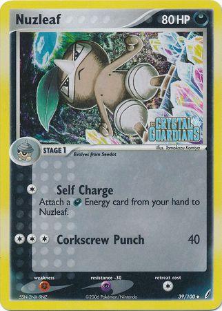 Nuzleaf (39/100) (Stamped) [EX: Crystal Guardians] (Online Only)