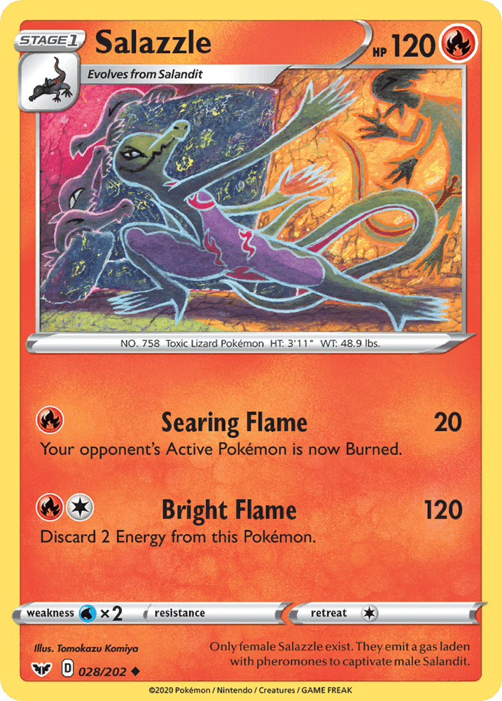 Salazzle (028/202) [Sword & Shield: Base Set] (Online Only)