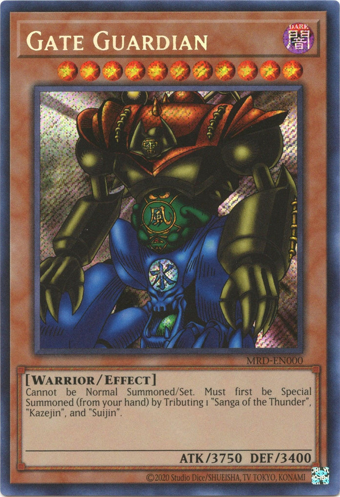 Gate Guardian (25th Anniversary) [MRD-EN000] Secret Rare (ONLINE ORDER ONLY)