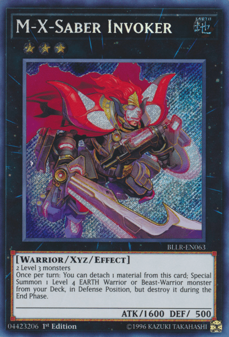 M-X-Saber Invoker [BLLR-EN063] Secret Rare (ONLINE ORDER ONLY)