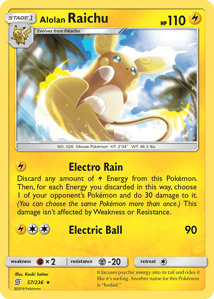 Alolan Raichu (57/236) [Sun & Moon: Unified Minds] (Online Only)