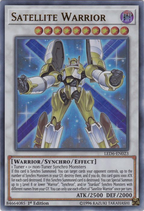 Satellite Warrior [LED6-EN023] Ultra Rare (ONLINE ORDER ONLY)