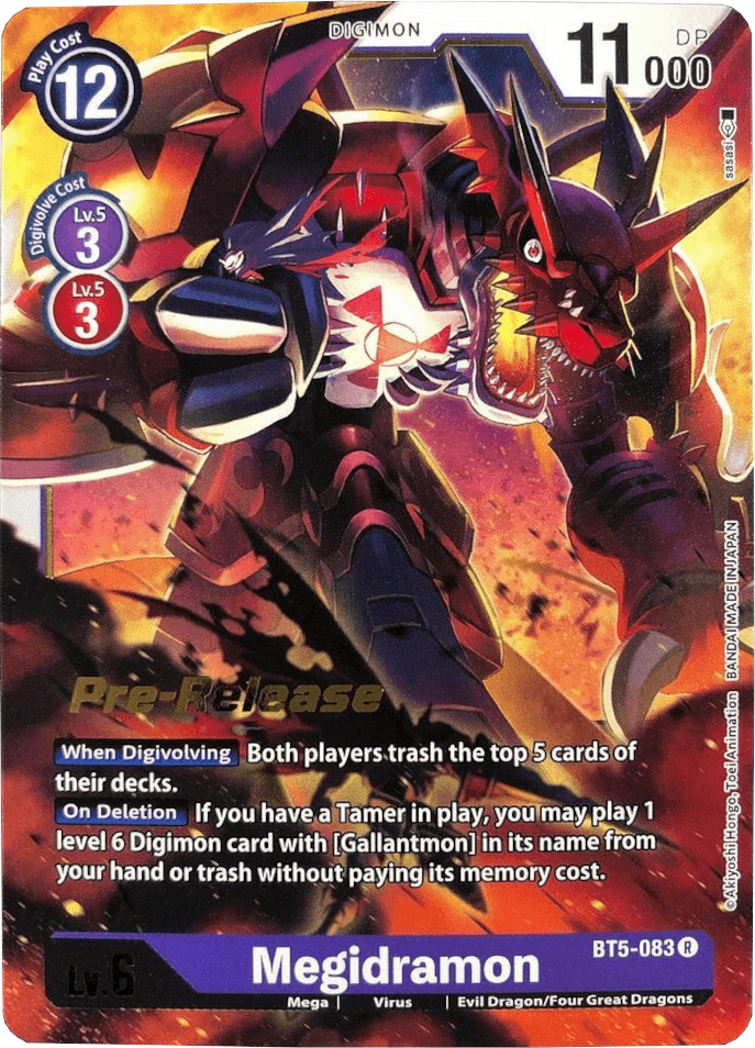 Megidramon [BT5-083] [Battle of Omni Pre-Release Promos] (ONLINE ORDER ONLY)