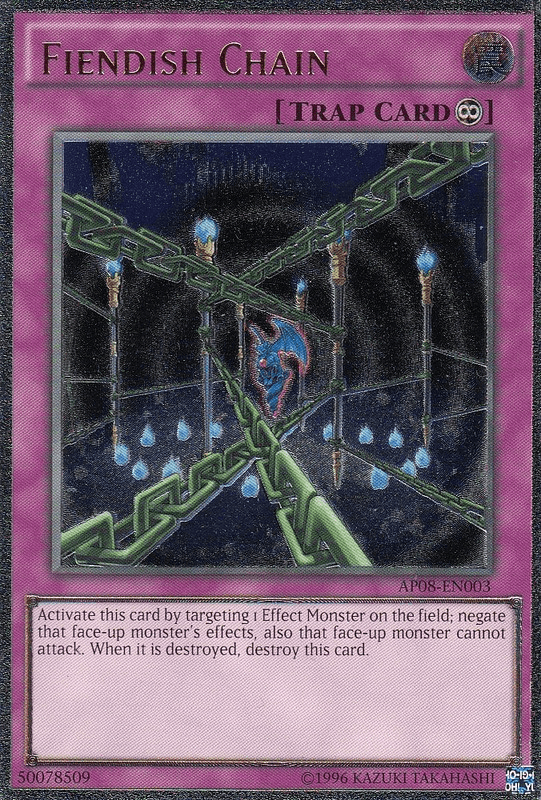 Fiendish Chain [AP08-EN003] Ultimate Rare (ONLINE ORDER ONLY)