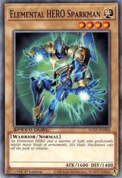 Elemental HERO Sparkman [SGX1-ENA04] Common (ONLINE ORDER ONLY)