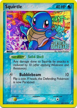 Squirtle (64/100) (Stamped) [EX: Crystal Guardians] (Online Only)