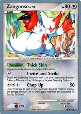 Zangoose LV.29 (66/127) (Queengar - Jason Martinez) [World Championships 2009] (Online Only)