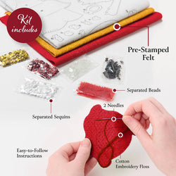 Plaid Crafts - Bucilla Silent Night Felt Ornament Kit Set of 4 (ONLINE ORDER ONLY)