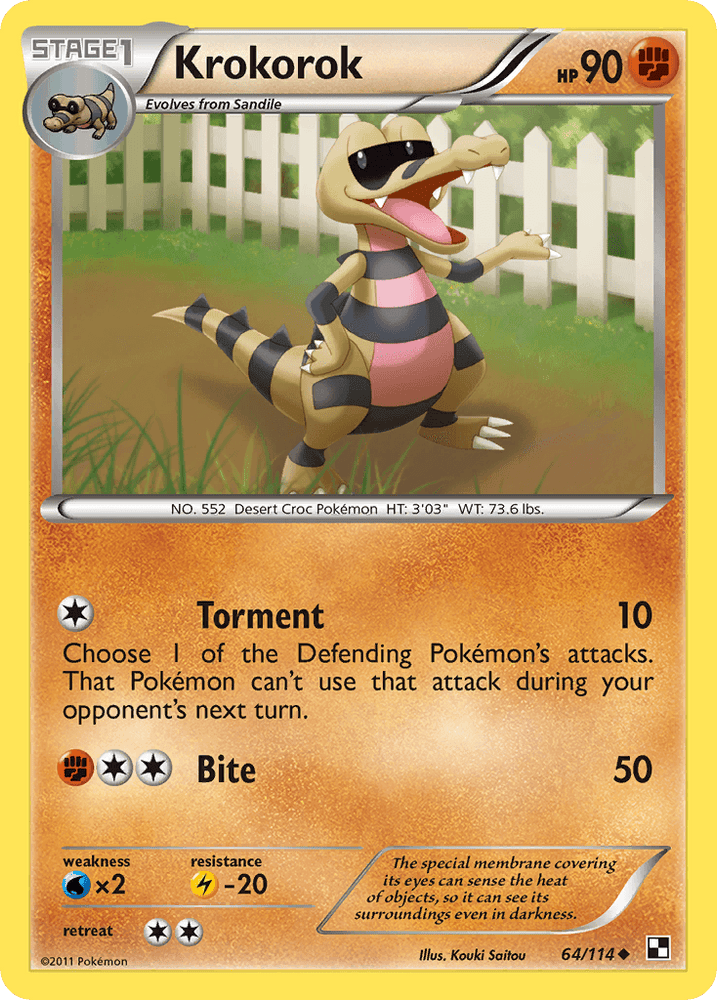 Krokorok (64/114) [Black & White: Base Set] (Online Only)