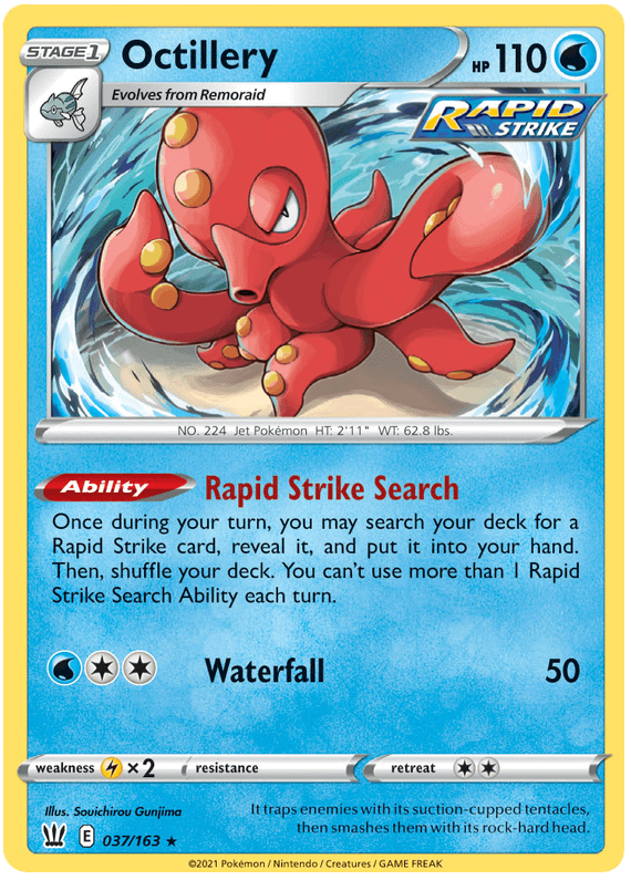 Octillery (037/163) [Sword & Shield: Battle Styles] (Online Only)