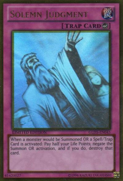 Solemn Judgment [GLD5-EN045] Ghost/Gold Rare (ONLINE ORDER ONLY)