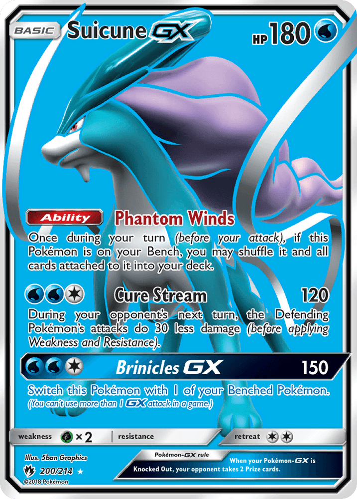 Suicune GX (200/214) [Sun & Moon: Lost Thunder] (Online Only)