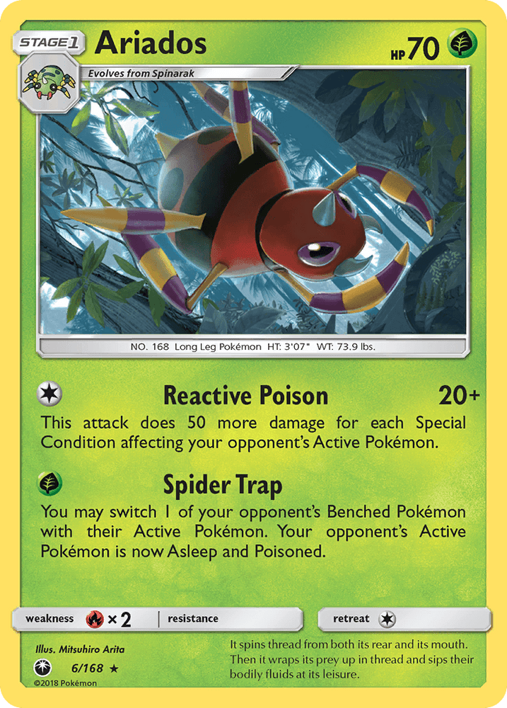 Ariados (6/168) [Sun & Moon: Celestial Storm] (Online Only)