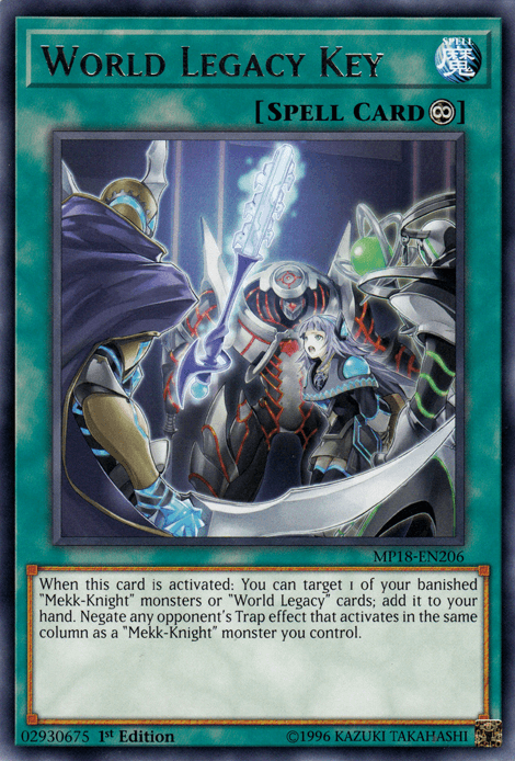 World Legacy Key [MP18-EN206] Rare (ONLINE ORDER ONLY)