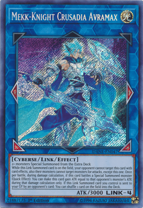Mekk-Knight Crusadia Avramax [DANE-EN047] Secret Rare (ONLINE ORDER ONLY)