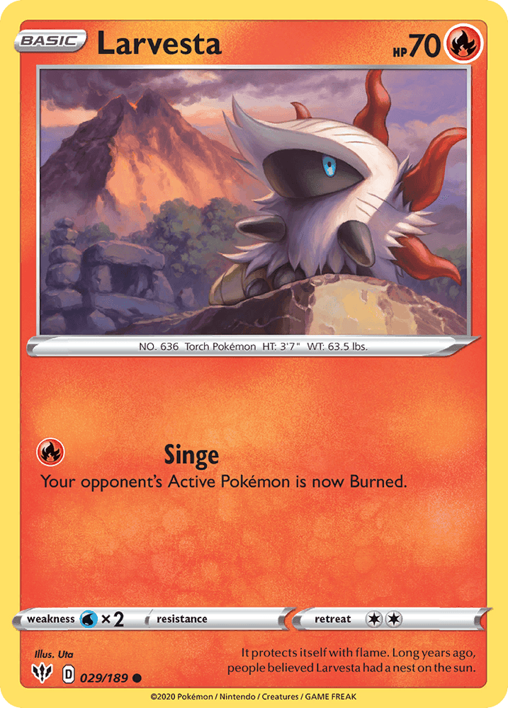 Larvesta (029/189) [Sword & Shield: Darkness Ablaze] (Online Only)
