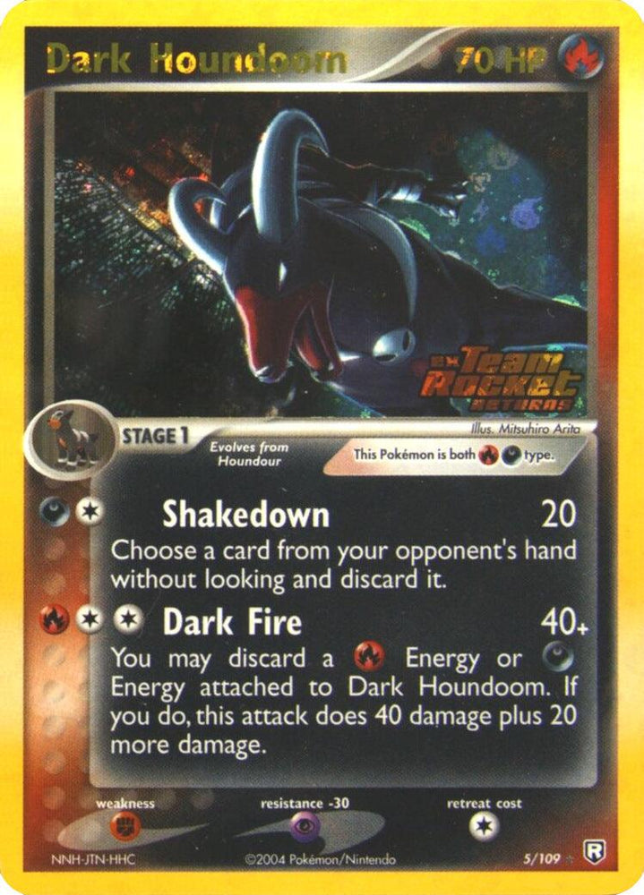 Dark Houndoom (5/109) (Stamped) [EX: Team Rocket Returns] (Online Only)