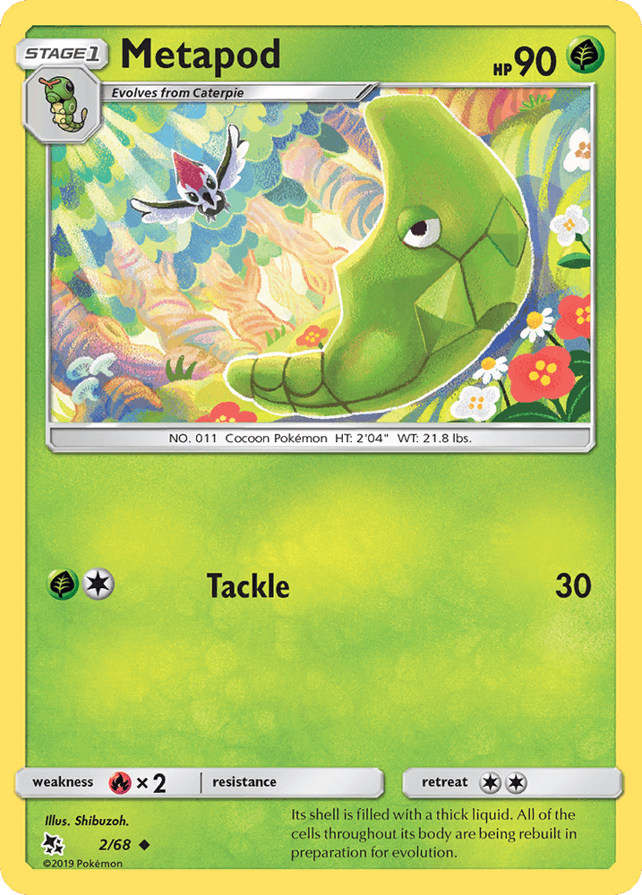 Metapod (2/68) [Sun & Moon: Hidden Fates] (Online Only)
