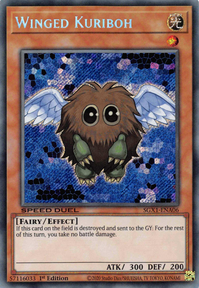 Winged Kuriboh [SGX1-ENA06] Secret Rare (ONLINE ORDER ONLY)