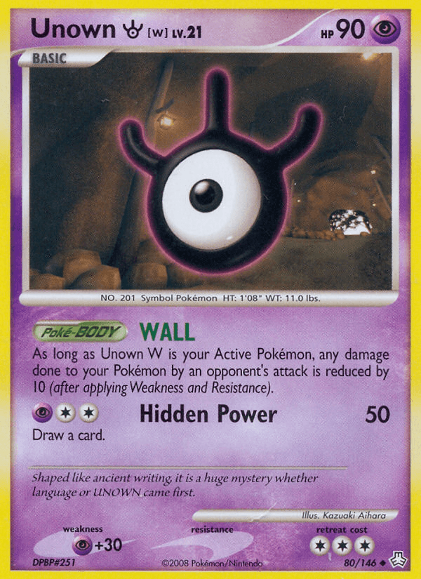 Unown W (80/146) [Diamond & Pearl: Legends Awakened] (Online Only)