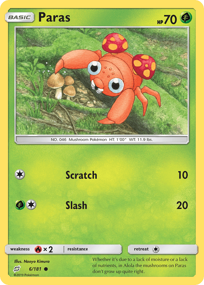 Paras (6/181) [Sun & Moon: Team Up] (Online Only)