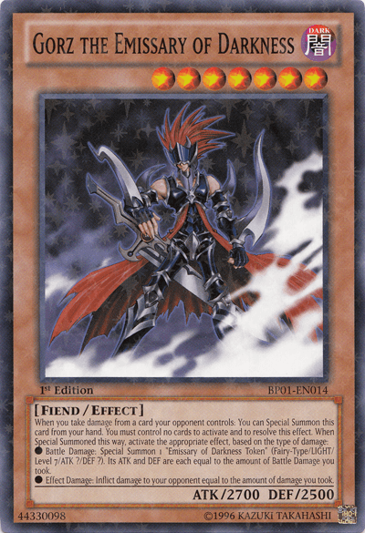 Gorz the Emissary of Darkness [BP01-EN014] Starfoil Rare (ONLINE ORDER ONLY)