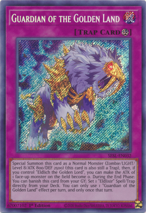 Guardian of the Golden Land [SESL-EN032] Secret Rare (ONLINE ORDER ONLY)