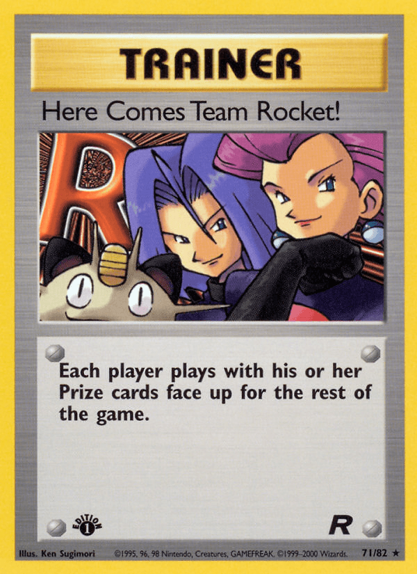 Here Comes Team Rocket! (71/82) [Team Rocket 1st Edition] (Online Only)