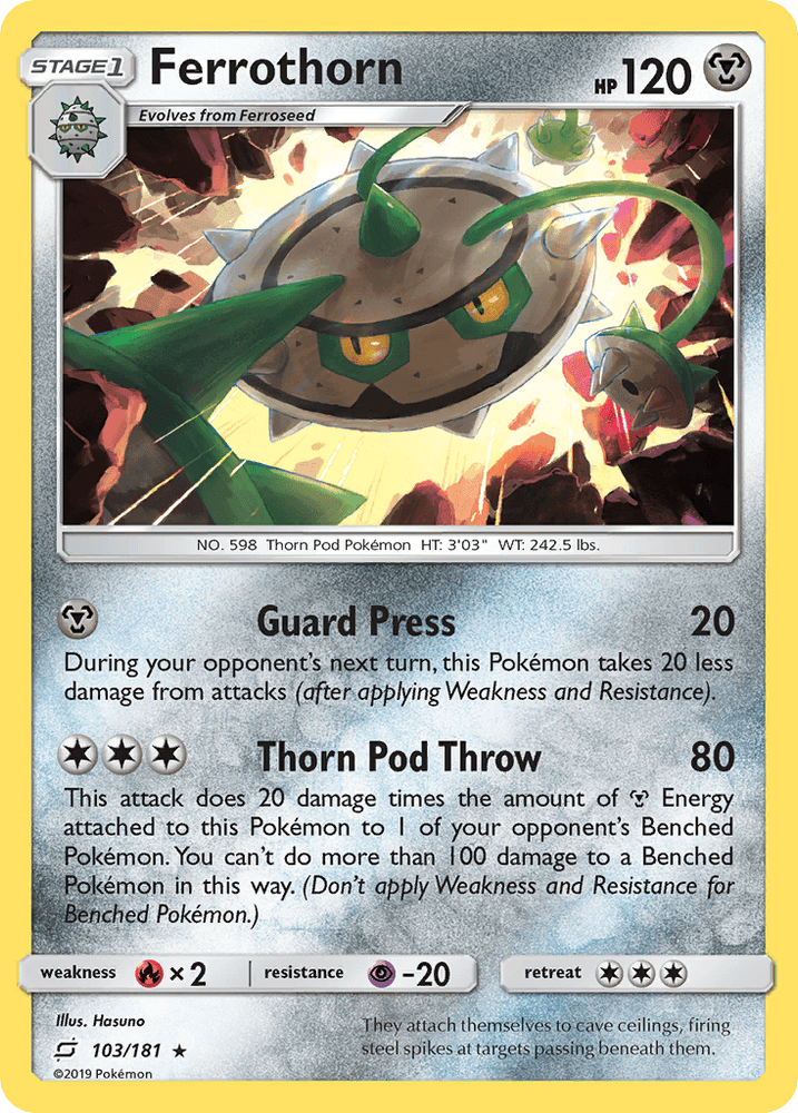 Ferrothorn (103/181) [Sun & Moon: Team Up] (Online Only)