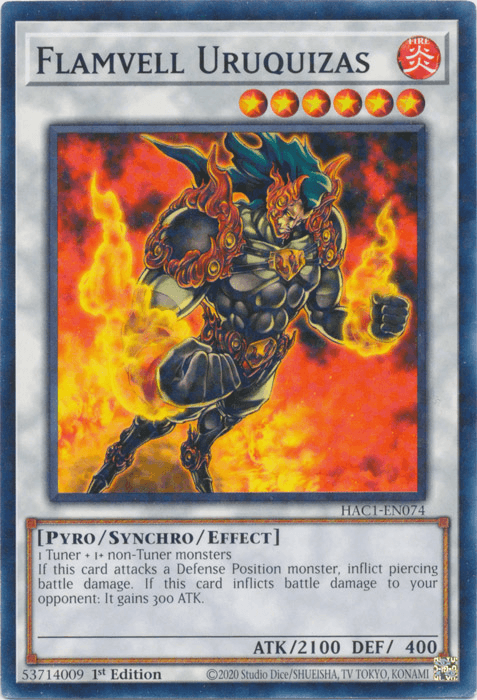 Flamvell Uruquizas (Duel Terminal) [HAC1-EN074] Common (ONLINE ORDER ONLY)