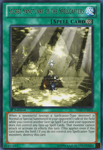 Secret Sanctuary of the Spellcasters [SHSP-EN095] Rare (ONLINE ORDER ONLY)