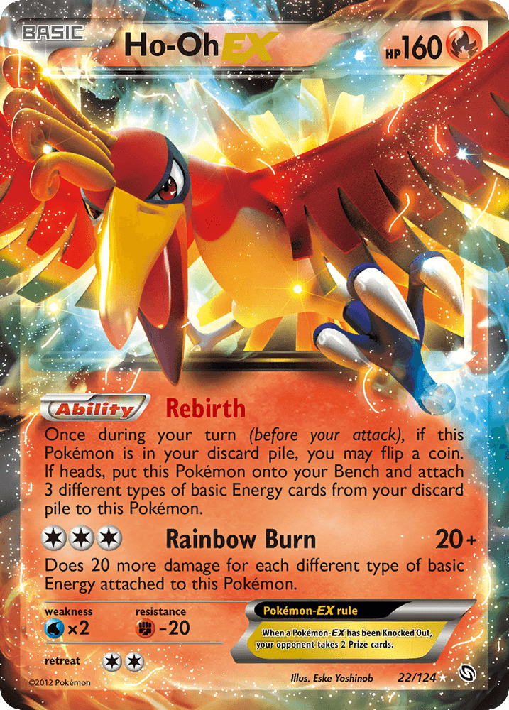 Ho-Oh EX (22/124) [Black & White: Dragons Exalted] (Online Only)