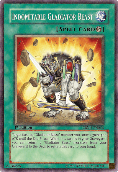 Indomitable Gladiator Beast [CRMS-EN056] Common (ONLINE ORDER ONLY)