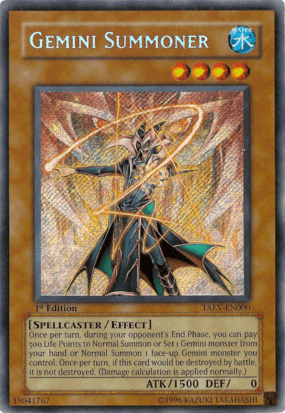 Gemini Summoner [TAEV-EN000] Secret Rare (ONLINE ORDER ONLY)