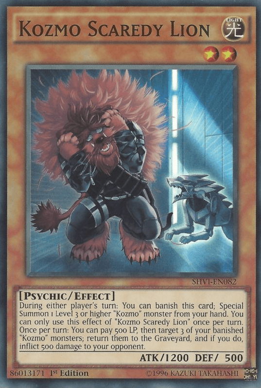 Kozmo Scaredy Lion [SHVI-EN082] Super Rare (ONLINE ORDER ONLY)
