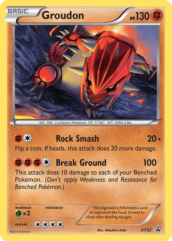 Groudon (XY52) [XY: Black Star Promos] (Online Only)