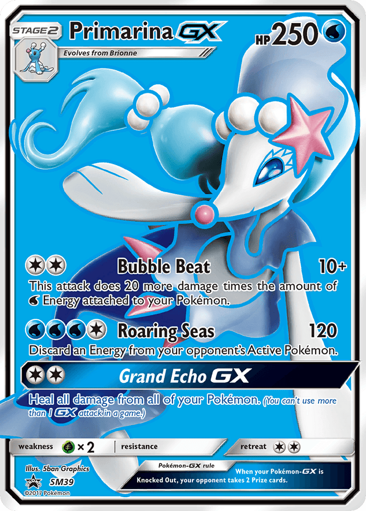 Primarina GX (SM39) [Sun & Moon: Black Star Promos] (Online Only)