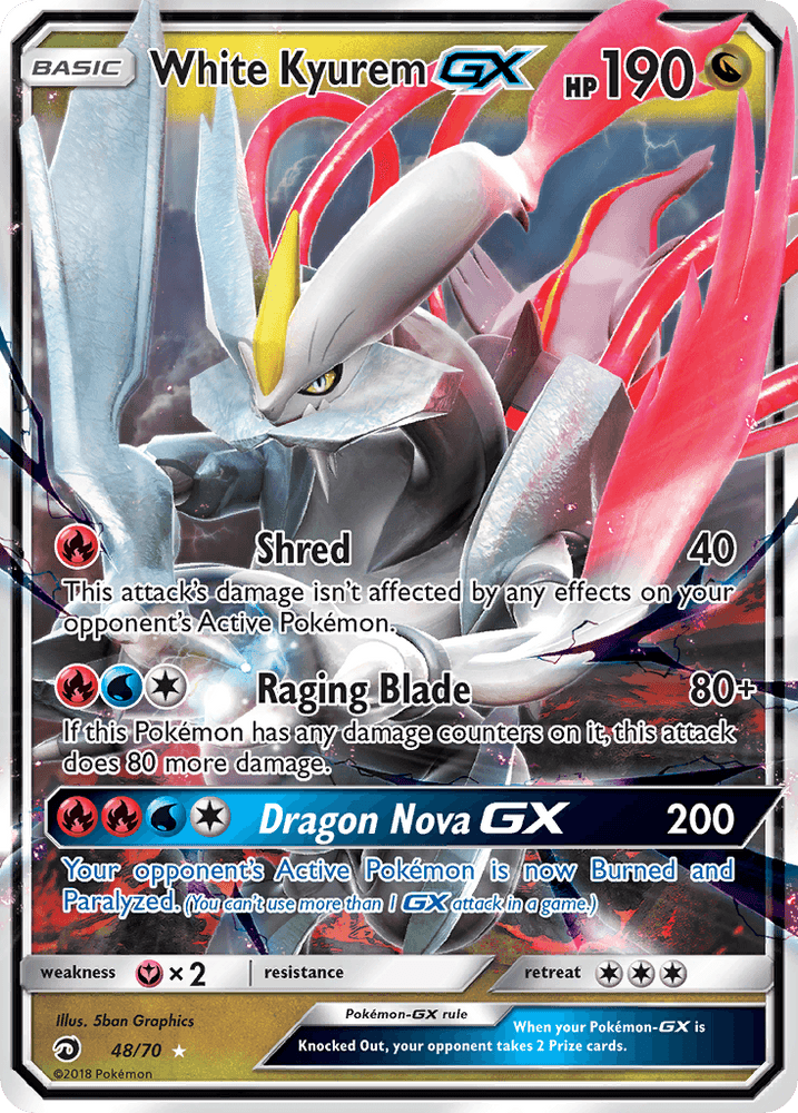 White Kyurem GX (48/70) [Sun & Moon: Dragon Majesty] (Online Only)