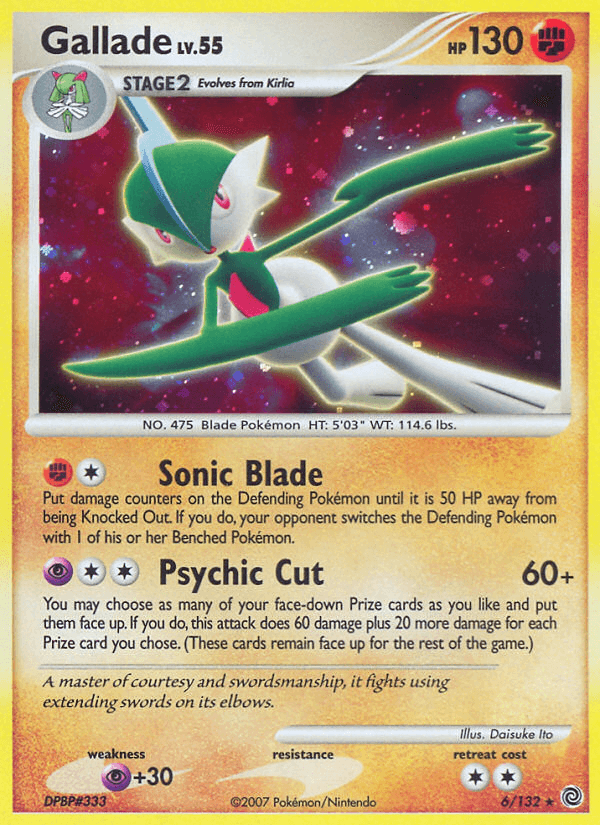 Gallade (6/132) [Diamond & Pearl: Secret Wonders] (Online Only)