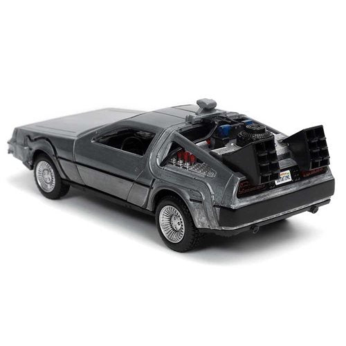Back to the Future die-cast 1:32 scale "Hollywood Rides" DeLorean Time Machine (ONLINE ORDER ONLY)