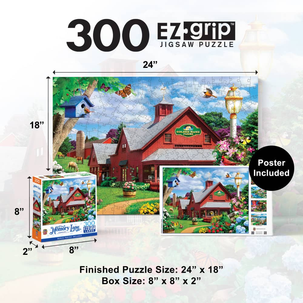 Memory Lane - Goldmane Farms 300 Piece EZ Grip Jigsaw Puzzle