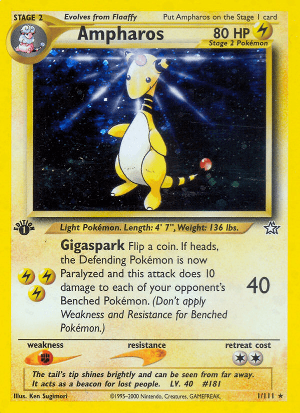 Ampharos (1/111) [Neo Genesis 1st Edition] (Online Only)