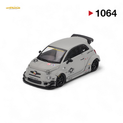 Mini-GT Abarth 595 LB-WORKS x Abas Works Grey MGT00995 1:64 (ONLINE ORDER ONLY)